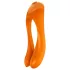 Satisfyer Candy Cane - vibrator dublu, reîncărcabil, waterproof, portocaliu