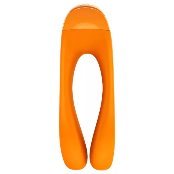 Satisfyer Candy Cane - vibrator dublu, reîncărcabil, waterproof, portocaliu