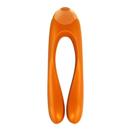 Satisfyer Candy Cane - vibrator cu două capete, rezistent la apă, cu acumulator (portocaliu)