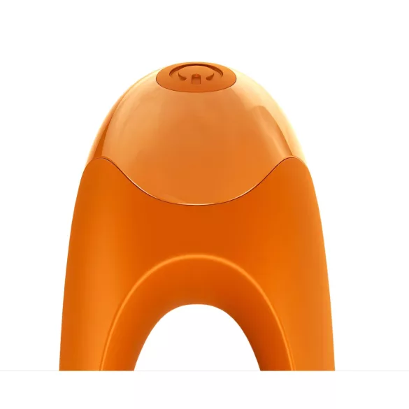 Satisfyer Candy Cane - vibrator dublu, reîncărcabil, waterproof, portocaliu