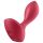 Satisfyer Backdoor Lover - vibrator anal reîncărcabil impermeabil silicon roșu