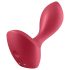 Satisfyer Backdoor Lover - vibrator anal reîncărcabil impermeabil silicon roșu