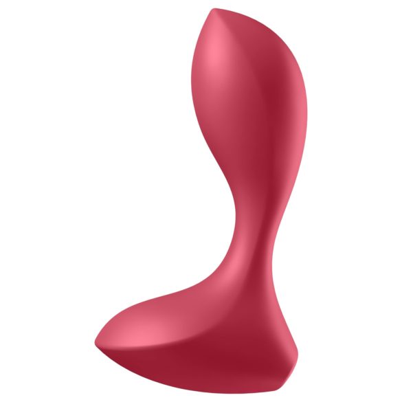 Satisfyer Backdoor Lover - vibrator anal reîncărcabil impermeabil silicon roșu