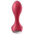 Satisfyer Backdoor Lover - vibrator anal reîncărcabil impermeabil silicon roșu