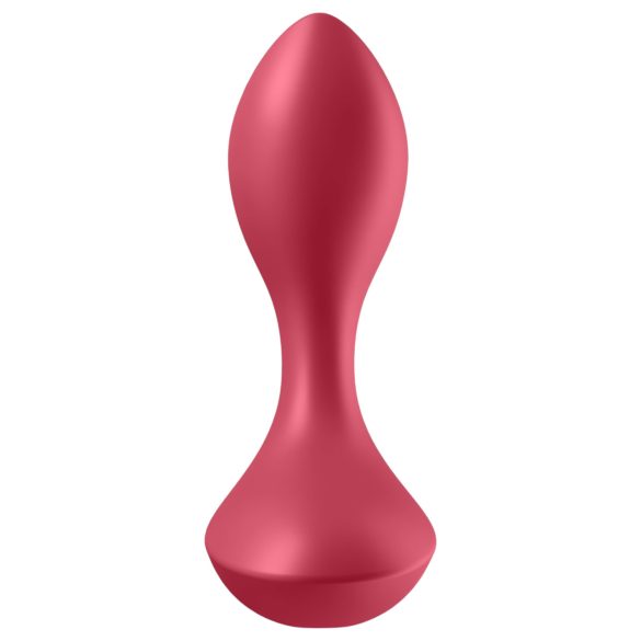 Satisfyer Backdoor Lover - vibrator anal reîncărcabil impermeabil silicon roșu