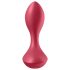 Satisfyer Backdoor Lover - vibrator anal reîncărcabil impermeabil silicon roșu