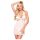 Set lenjerie dantelată Penthouse Sweet & Spicy cu bretele după gât (alb) - M/L