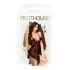 Penthouse - babydoll sexy cu dantelă - negru cu imprimeu floral - L/XL