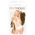 Penthouse - body sexy cu guler la gât - alb - L/XL