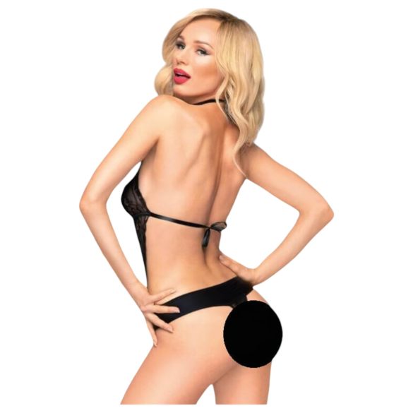 Penthouse - body sexy cu bretea după gât - negru - L/XL