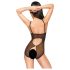 Penthouse - body sexy cu dantelă deschisă - negru - M/L