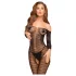 Penthouse - Catsuit sexy cu model zig-zag - dantelă neagră
