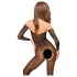 Penthouse - Catsuit sexy cu model zig-zag - dantelă neagră