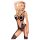 Penthouse Wild Virus - body din plasă cu bretele (negru) - XL