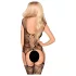 Penthouse - set sexy cu dantelă și plasă deschisă - negru