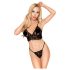 Penthouse Double Spice - set dantelă lenjerie (negru)