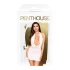 Penthouse - Rochie erotică tip halter cu tanga - alb - M/L