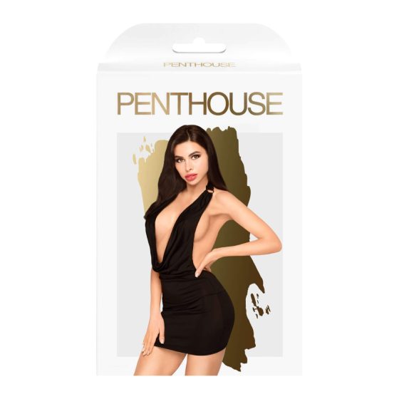 Penthouse Heart Rob - Rochie cu decolteu adânc și tanga (negru)