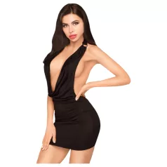 Penthouse - Rochie erotică cu guler și tanga - negru - M/L