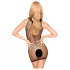 Penthouse - Rochie tip Y din plasă neagră - sexy negru - XL