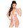 Halat din satin și tanga Penthouse Midnight Mirage (roz) - XL