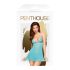 Penthouse - babydoll cu tanga - dantelă turcoaz - M/L