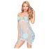 Penthouse - Rochie sexy din dantelă cu tanga - albastru - M/L