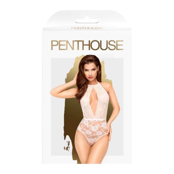 Penthouse Toxic Powder - body cu guler (alb)