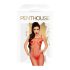 Penthouse - catsuit sexy negru cu decupaj - plasă roșie
