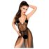 Body din dantelă Penthouse Best Forplay cu voal (negru) - M/L