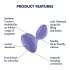 Satisfyer Sweet Seal - vibrator anal controlat prin aplicație (mov)