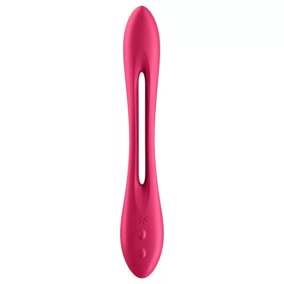 Satisfyer Elastic Joy - vibrator pentru cuplu flexibil, reîncărcabil - roșu