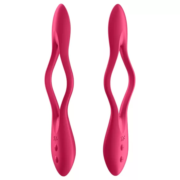 Satisfyer Elastic Joy - vibrator pentru cuplu flexibil, reîncărcabil - roșu