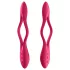 Satisfyer Elastic Joy - vibrator pentru cuplu flexibil, reîncărcabil - roșu