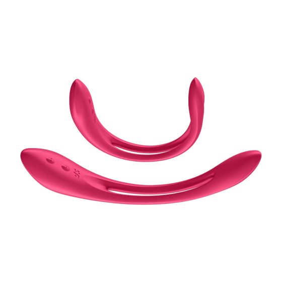 Satisfyer Bucuria Elastică - vibrator de cuplu flexibil cu acumulator (roșu)