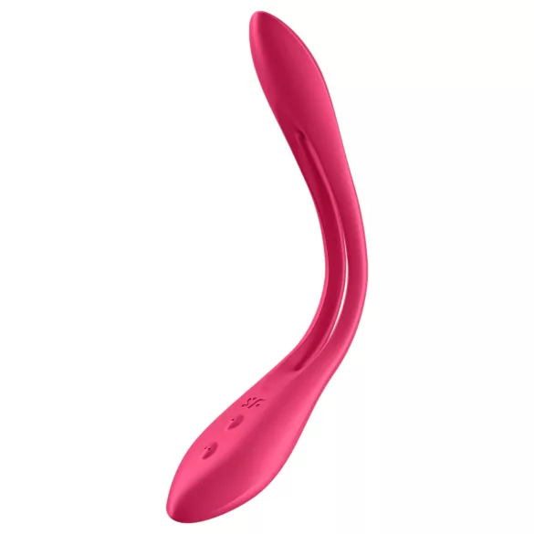 Satisfyer Elastic Joy - vibrator pentru cuplu flexibil, reîncărcabil - roșu