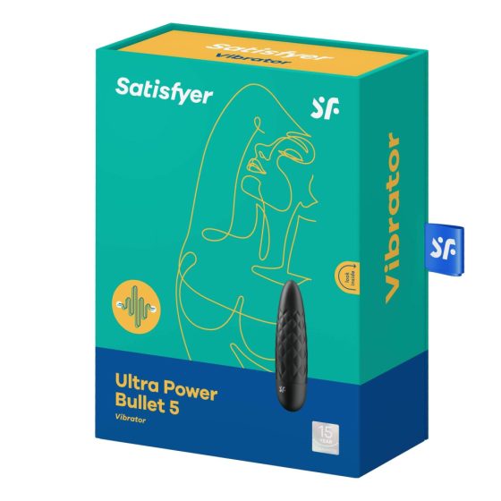 Satisfyer Ultra Power Bullet 5 - vibrator cu acumulator, impermeabil (negru)