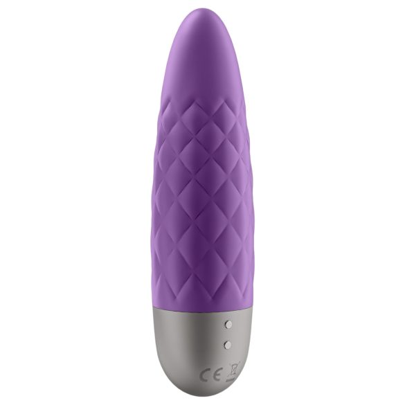 Satisfyer - Vibrator mini cu acumulator, rezistent la apă - mov