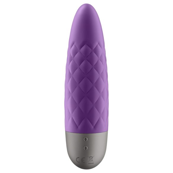 Satisfyer - Vibrator mini cu acumulator, rezistent la apă - mov