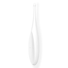   Satisfyer Twirling Fun - Vibrator clitoridian, alimentat cu baterie, rezistent la apa (alb)
