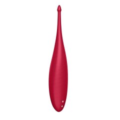   Satisfyer Twirling Fun - vibrator de clitoris cu acumulator și impermeabil (roșu)