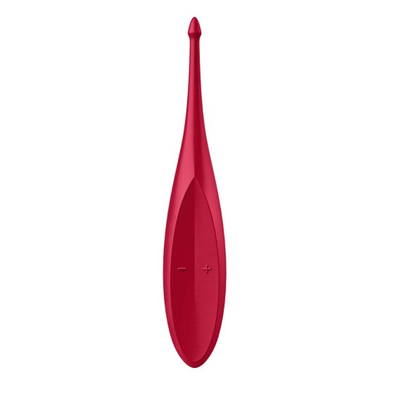 Satisfyer Twirling Fun - vibrator de clitoris cu acumulator și impermeabil (roșu)