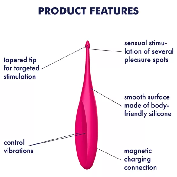 Satisfyer Twirling Fun - vibrator clitoridian reîncărcabil, rezistent la apă
