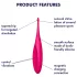 Satisfyer Twirling Fun - vibrator clitoridian reîncărcabil, rezistent la apă