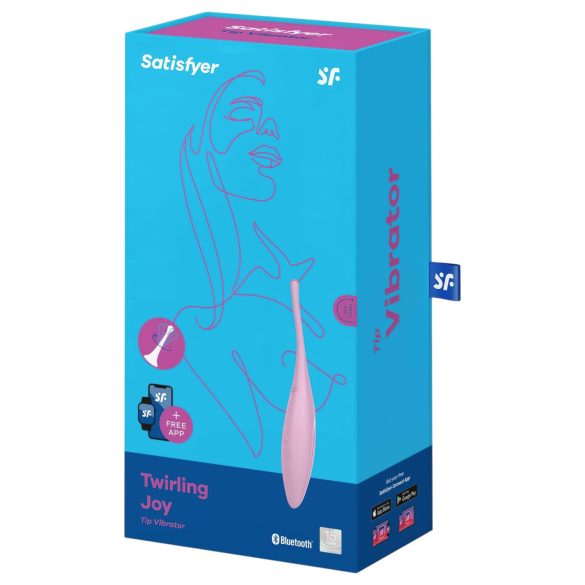 Satisfyer Twirling Joy - vibrator clitoridian inteligent, rezistent la apă (roz)