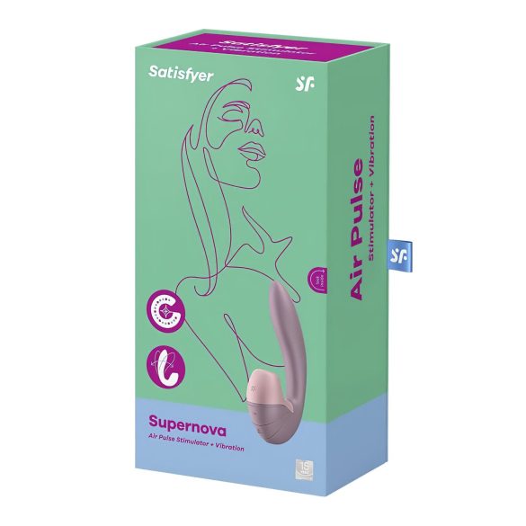 Satisfyer Supernova - vibrator 2în1 cu unde de aer, reîncărcabil - roz