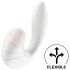 Satisfyer Supernova - vibrator 2în1 cu unde de aer și reîncărcabil - alb