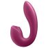 Satisfyer Sunray - vibrator cu unde de aer 2în1 cu acumulator - roșu