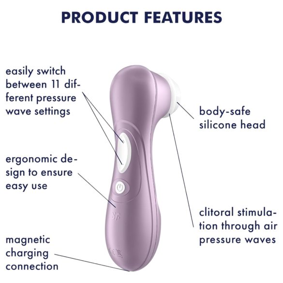 Satisfyer Pro 2 Gen2 - stimulator clitoral cu baterie - mov