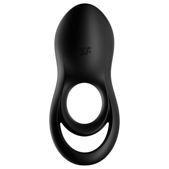 Satisfyer Legendary Duo - inel pentru penis cu vibrații, reîncărcabil - negru
